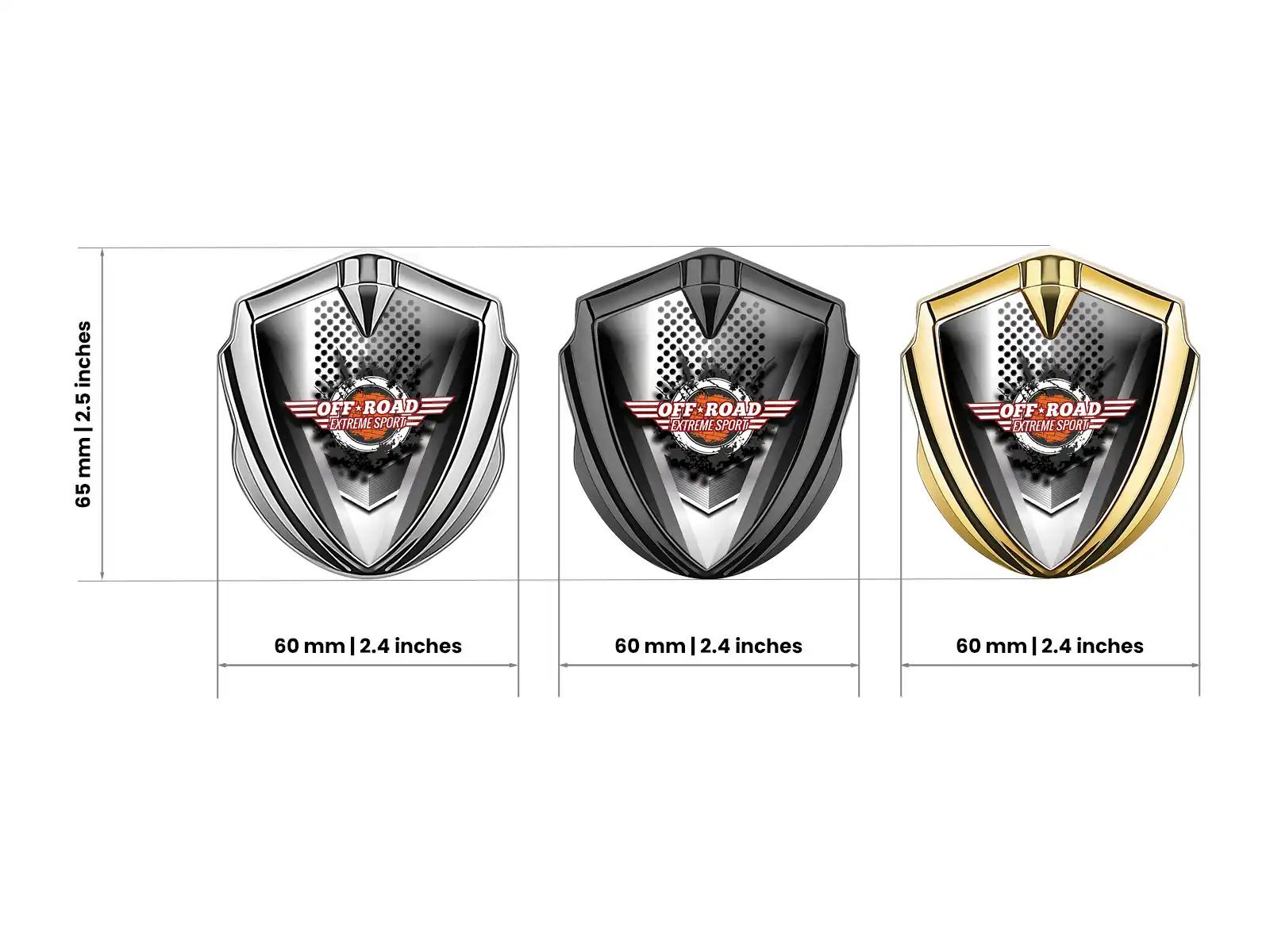 Emblem Silicon Badge Customizable Glossy Finish